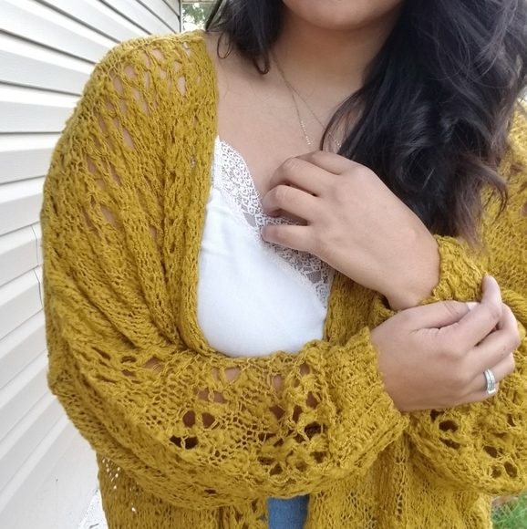 𝙉𝙀𝙒| FAITHFULNESS MUSTARD YELLOW KNIT CARDIGAN - Picture 8 of 11